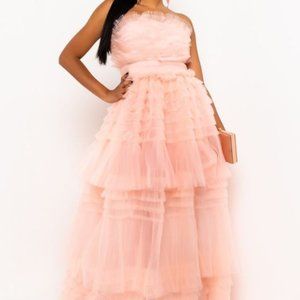 Wild Roses Tulle Maxi Dress from Akira